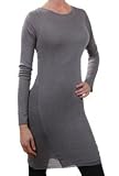 Rozae Nichols Convertible Almost Cashmere Tunic Sweater in Quartz (Gray Hue)