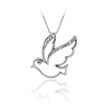 Sterling Silver Dove Pendant w/chain - 18"