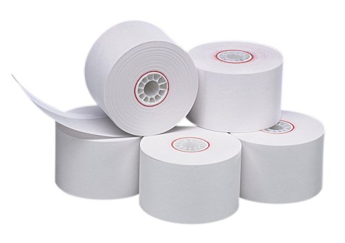 PM Company Cash Register/POS One-Ply Receipt Rolls, 1.75 Inches Width, 150 Feet Length, White, 10 per Pack (18996)