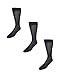Windsor Collection Mens Silk Mid Calf Dress Socks (Pack of 3)