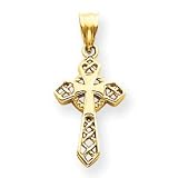 Genuine IceCarats Designer Jewelry Gift 14K Celtic Cross Pendant