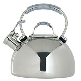 Prestige Stove Top Kettle, Stainless Steel and Ice Blue, 2.0 Litre