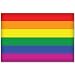 GAY PRIDE Rainbow Flag car bumper sticker decal 5" x 4"