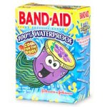 Band-Aid Adhesive Bandages, All One Size, Waterproof, Wacky Sea Creatures, 15 Bandages