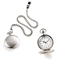 Silver Pocket Watch - Free Engraving