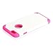 iPhone 6 Case, oneCase™ Hybrid High Impact Shockproof Protective Case Hard Plastic+Soft Silicon Rubber Armor Defender Case Cover for Apple iPhone 6 4.7 inch Screen with Stylus & Screen Protector (2 piece-White/Rose Red)