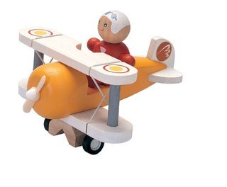 Childrens Toyshop  Toys : Classic Airplane with Pilot