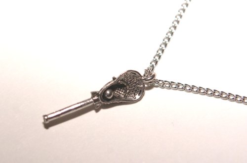 Lacrosse Stick Charm Necklace w/ 18 Inch Chain