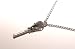 Lacrosse Stick Charm Necklace w/ 18 Inch Chain