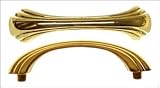 Art Deco Cabinet/Drawer Handles Style B - 3 - Polished Brass