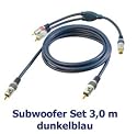 Subwoofer Set 3,0 m in dunkelblau High Quality