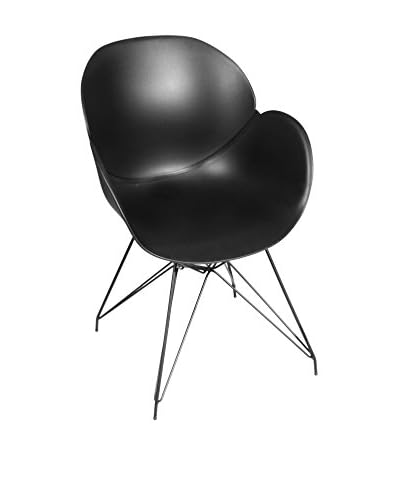 Glam Home Set Sedia 2 pezzi Malaga Nero