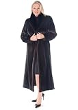 Mink Fur Coat Ranch Classic Wing Collar Plus Size