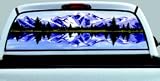Exterior Mounted See-Thru Window Graphics - Alpine Lake 65 x 23.5