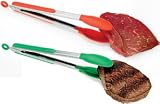Kitchen & Housewares : Elizabeth Karmel's Grill Friends Stop 'n Go Tongs 12 inches, set of 2
