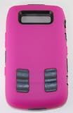 KingCase BlackBerry Bold 9700 * Warrior Case * (Hot Pink & Black) - The ULTIMATE Protector + Free Screen Protector