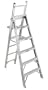 Werner C377 7-Foot 300-Pound Duty Rating Aluminum Five-Way Combination Ladder