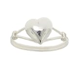 New Baby Childs Sterling Silver Puff Heart Ring