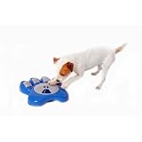 Dog Bowl Aikiou Puzzle Pet Food Bowl Feeder Blue