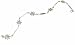 9ct White Gold 5 Diamond Daisy Bracelet
