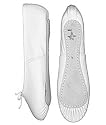 White Leather Ballet Shoes