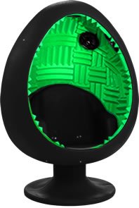 5.1 Sound Egg Chair - Black/Green