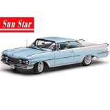 1959 Oldsmobile 98 Hard Top Frost Blue White 1 18 by Sunstar by Sun Star