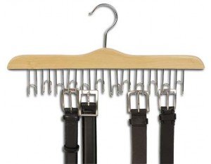 Belt Hanger Wooden Natural Finish 1 Hanger