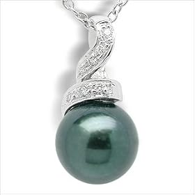 Bella Black Akoya Cultured Pearl Pendant