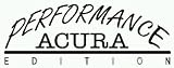 Performance Acura Decal Fire Red 2.9