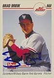 Brad Brink, Scranton/W-B Red Barons - Phillies Affiliate Autographed Card