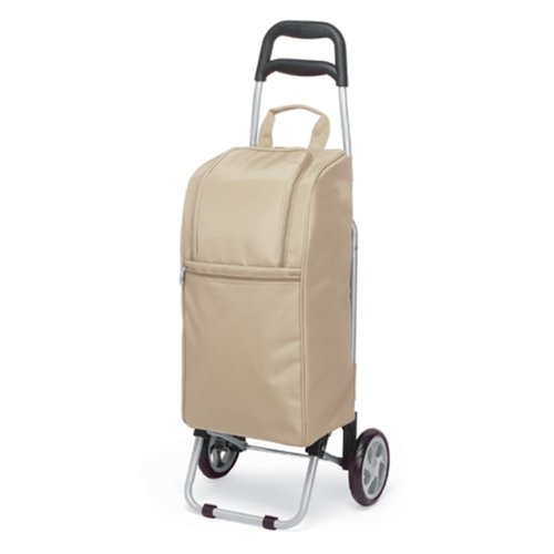 Picnic Time Metro Kart Insulated Cooler with Trolley (Tan)