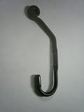 Wrought Iron Coat Hook Large Double Hand Made