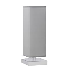 Trio-Leuchten 5914011-42 Tischleuchte Touch ME 1xE14 max. 60W Nickel matt Stoffschirm grau