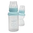 Momo Baby Wide Neck Silicone Baby Bottle, Blue, 9 Ounce Momo Baby Wide Neck Silicone Baby Bottle, Blue, 9 Ounce