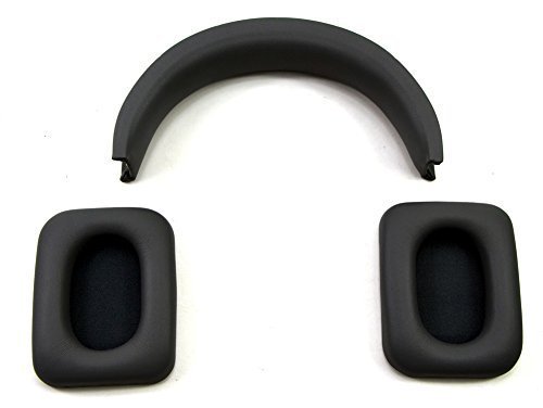 Monster 1 Pair Replacement Ear Cushion Pads Earpads + Headphones Headbands For Monster INSPIRATION Headphones -Black
