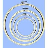 31S8j7p1wSL. SL160  Wooden Embroidery Hoops, Set of 4