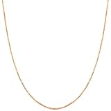 14 Karat Rose Gold 0.5-mm Venetian Box Chain (18 Inch)