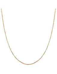 14 Karat Rose Gold 0.5-mm Venetian Box Chain (18 Inch)