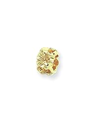 Floral Charm in Yellow Gold for 3mm Charm Bracelets