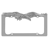 3D Flying Eagle Car Truck SUV Chrome License Plate Frame 