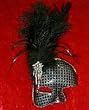 Vintage Mask with Feathers