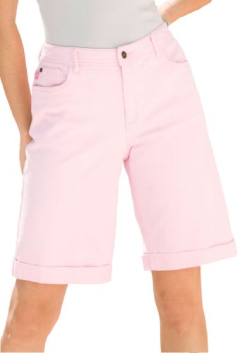 Shorts, in stretch with 5-pockets and cuffs