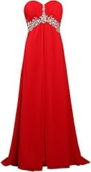 Chiffon Empire   Waistline Beaded Backless 2015 Bridesmaid Dress 