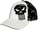 Search : Punisher Big Skull Back Pattern White Felx-Fit Baseball Hat Cap