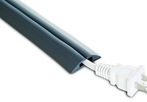 UT Wire UTW-CPM5-GY Compact Cord Protector with Single Channel, 5', Grey
