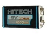 Hitech - One 9V Lithium 1200mAh Battery - NON-Rechargeable