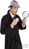 Adult Sherlock Holmes Hat & Pipe Halloween Costume