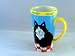 Catzilla Cats in Garden Large Latte Mug