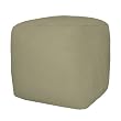 Sage Cube Tuffet Rhino Suede By Elite Furniture